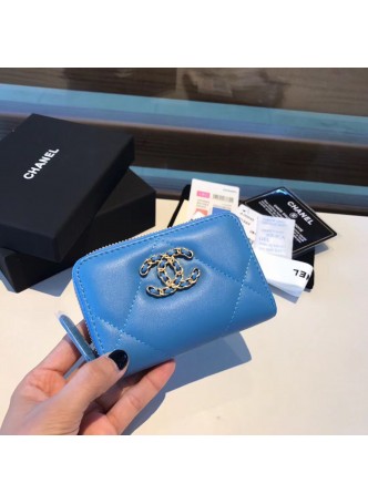 CHANEL 19 ZIPPED COIN PURSE